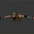 Female Warrior Adventurer With Vine Creature Companion In Green Accent Armor And Boots