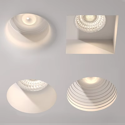 Different Styles of Downlights and Spotlights for Modern Home Ceiling Lighting 3d model