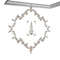 Ornate Gypsum Cornice Design With Intricate Patterns And Classical Architectural Detail For Ceiling Decoration