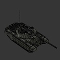 Russian main battle tank 3d model