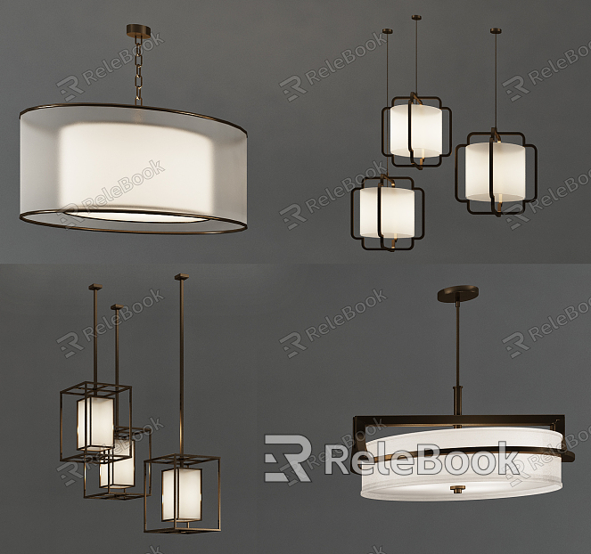 New Chinese Chandelier Chandelier Combination model