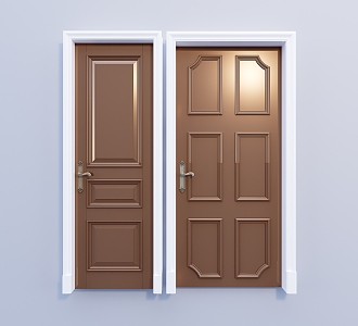 Jane Europe swing door entry door interior door 3d model