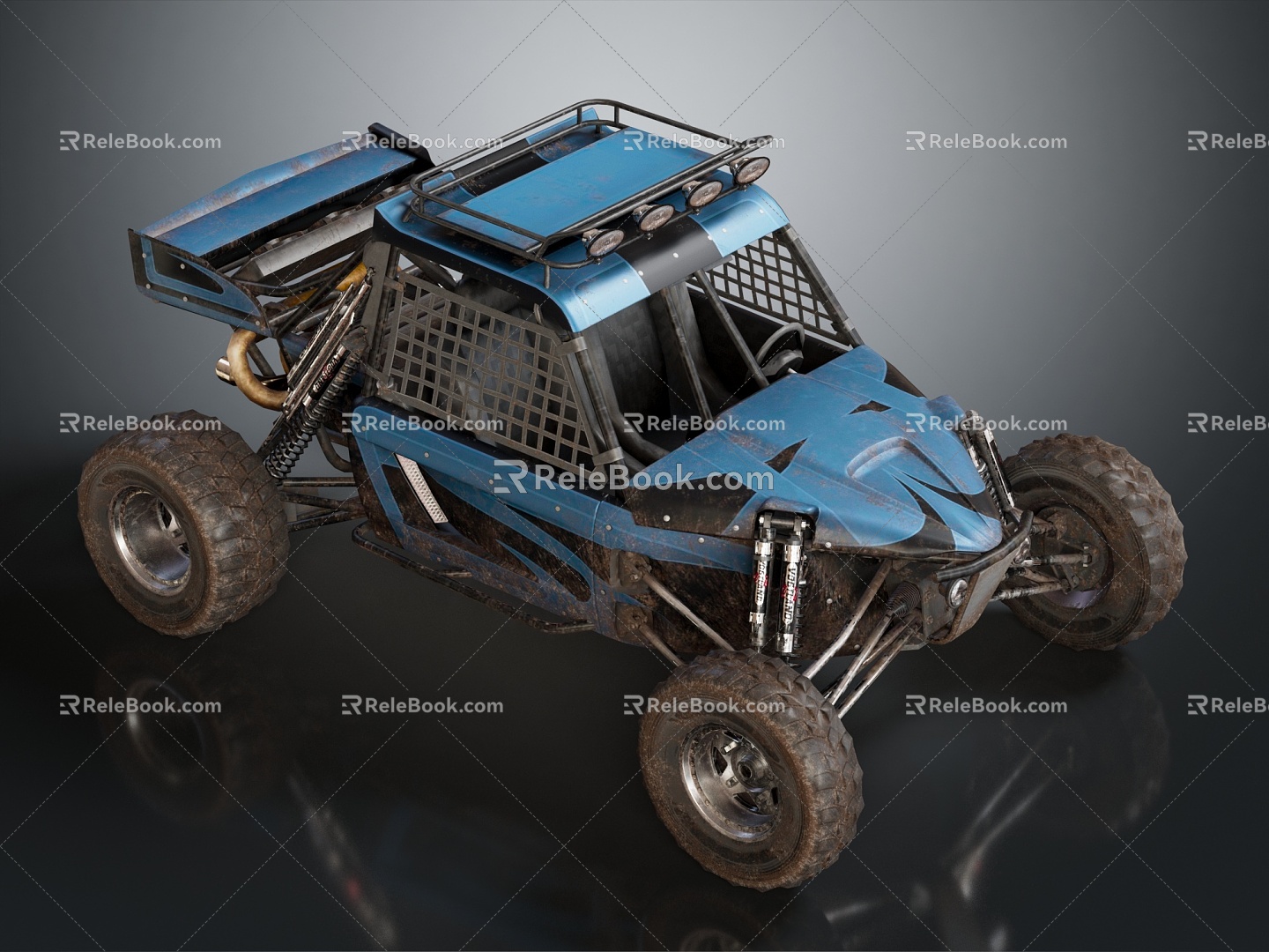 Modern Terrain Vehicle All Terrain Vehicle Toy Vehicle 3d model