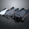 Modern Foldable Wing Drones With Camera In White Gray And Dark Gray Design