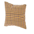 Decorative Sofa Cushion With Yellow And Black Plaid Pattern For Home 3d model