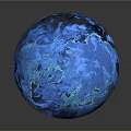Glowing Blue 3D Earth Digital Rendering With Neon Lines And Tech Background