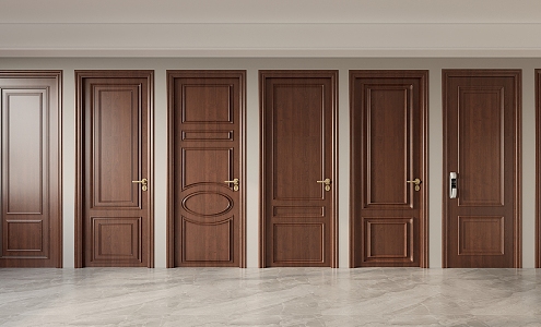 American Door 3d model