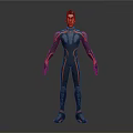 modern game character sci-fi character futuristic character sci-fi character intelligent human 3d model