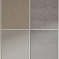 Four Different Textured Square Rugs with Neutral Tones and Woven Patterns