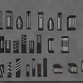 Various Outdoor Lights With Modern Designs And Different Decorative Shapes For Exterior Use
