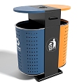 Modern style dustbin dustbin public facilities highway facilities recycling bin 3d model