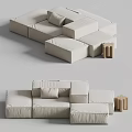 Tradition Modern Multiplayer Sofa Combination Sofa 3d model