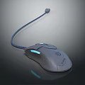 Professional Wired Gaming Mouse With Blue Light And Braided Cable Design