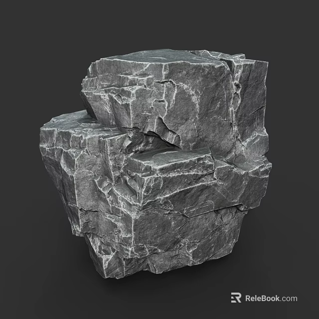 High Quality Natural Stone And Wood With Rough Texture For Decorative Design Projects 3d model 