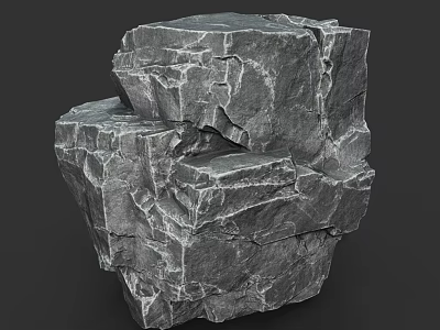 High Quality Natural Stone And Wood With Rough Texture For Decorative Design Projects 3d model