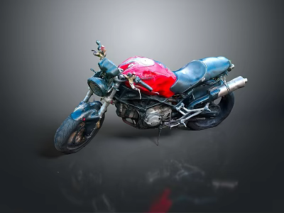 Motorcycle Two-wheeled Motorcycle Cross-country Motorcycle Road Race Motorcycle Motor Vehicle Transport 3d model