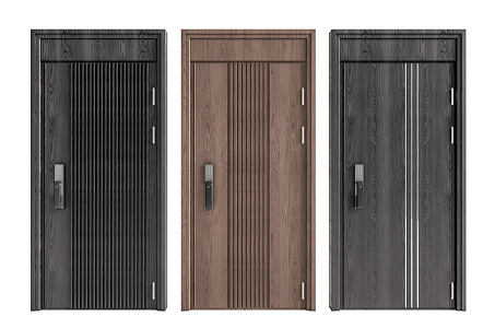 Modern security door 3d model