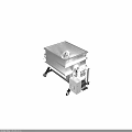Industrial Stainless Steel Square Tank Mixing Equipment With Motor Control Box And Wheels