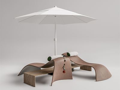 Modern Recliner Outdoor Parasol Recliner Combination model