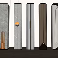 Modern Decorative Columns With Various Designs And Marble Metal Finishes For Interior Decoration