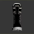 Stylish Black Dior Boots With Silver Details White Sole And Snake Print Texture