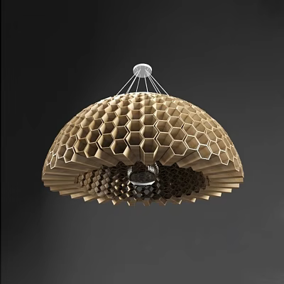 Nordic chandelier creative personality honeycomb chandelier 3d model
