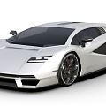 Modern sports car sports car Lamborghini 3d model