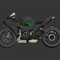 Modern motorcycle two-wheeled motorcycle off-road motorcycle road racing motorcycle 3d model