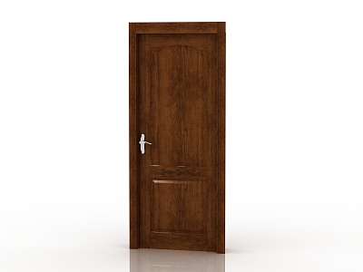 Modern Interior Door Solid Wood Door 3d model