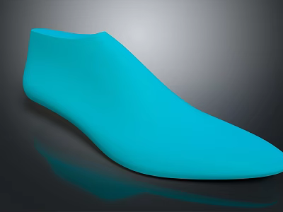 Blue Orthopedic Medical Insole Device For Foot Support And Comfort 3d model