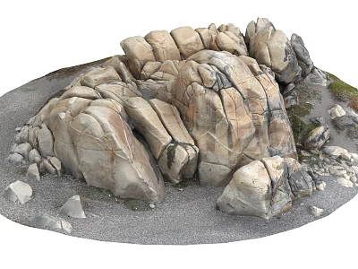 Stone Rock Reef Beach Rock Beach Rock 3d model