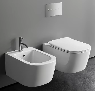 Modern Toilet Wall-mounted Toilet 3d model