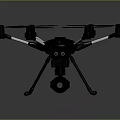 Professional Hexacopter Drone Design With Integrated Camera And Rotor Blades Structure