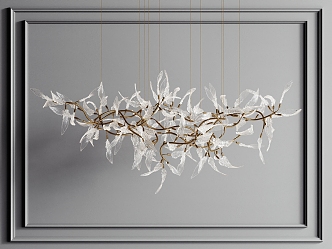 Modern Chandelier Modern Glass Chandelier Modern Art Chandelier 3d model