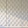 Soft Upholstered Wall Panels With Diamond Pattern Light Color Decorative Texture Home Interior