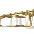 Modern Geometric Pergola Design With Transparent Glass Roof And Support Columns