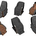 Modern Massage Chair Collection With Black and Brown Colors And Multiple Angles
