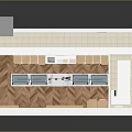 Cozy Sweet Shop Interior Design With Glass Display Counters Wooden Shelves And Seating Area