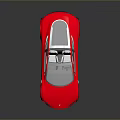 Pink Convertible Sports Car Featuring Transparent Roof Sleek Body Black Wheels And Dark Background Reflection