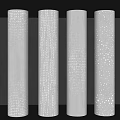 Modern Decorative Column Transparent Concrete Column Luminous Concrete Column Concrete Hole Random Hole Decorative Column Gradient Hole Package Column 3d model