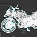 Vintage Adventure Motorcycle With Unique Design And Off Road Gear