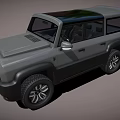 Gray Off Road SUV With Black Roof And Rugged Design Large Tires