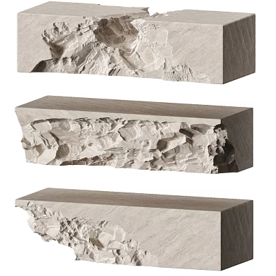 Ornamental Artificial Mountain Rock With Natural Texture And Different Shapes For Garden 3d model