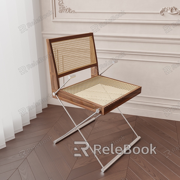 Modern Single Chair Metal Rattan Leisure Chair model