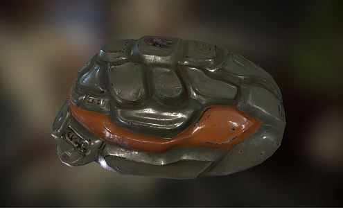 modern turtle shell 3d model