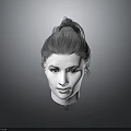 Realistic 3D Head Model With Detailed Facial Organs And Structured Hair Bun