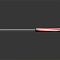 Pink And White Swirl Lollipop With White Stick And Smooth Surface On Black Background