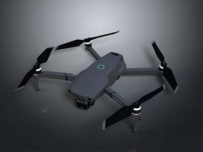 High Performance Quadcopter Drone With Camera And LED Lights For Aerial Photography 3d model