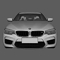 White BMW Modern Sporty Sedan Exterior With Black Wheels And Aerodynamic Design