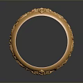 Luxury Golden Bracelet With Intricate Carved Patterns For Fashion Accessories